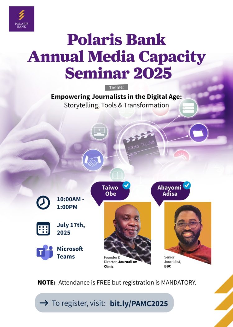 Polaris Bank Reaffirms Commitment to Advancing Journalism Excellence