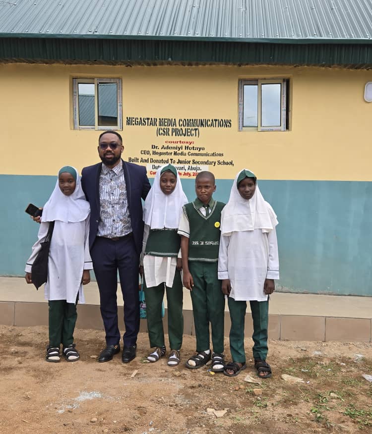 Megastar Media Communications Hands Over Solar-Powered Toilet Facility to Junior Secondary School in Abuja