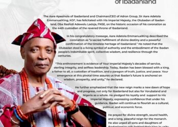 Aare Adetola Hails Olubadan Oba Ladoja’s Coronation