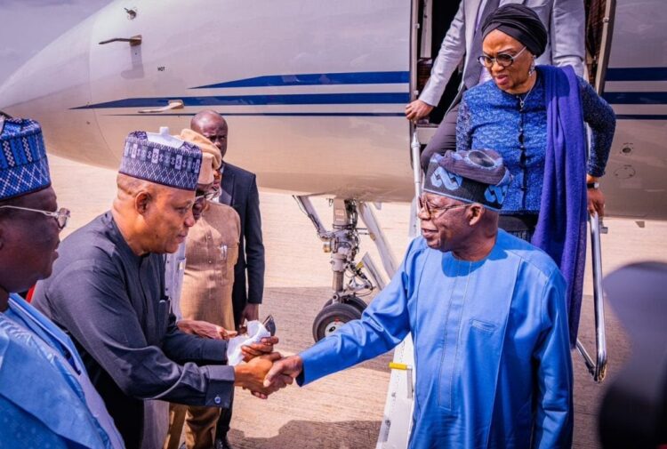 Tinubu Returns to Abuja After Attending Global Security Summit in Rome