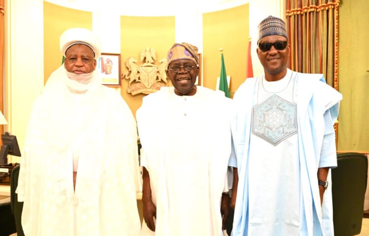 Tinubu Hosts Sultan of Sokoto, Reaffirms Commitment to National Unity