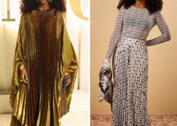 In Saudi Arabia, Genevieve Nnaji Shines in Gold and Bold Prints