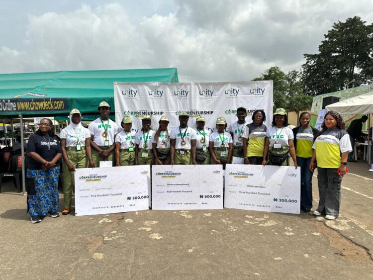 Unity Bank Awards N270m Grants to 608 Corps Members Through Corpreneurship Challenge