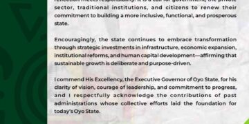 Adron Homes Chairman Hails Oyo State at 50, Celebrates Progress and Resilience