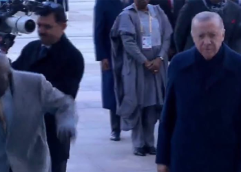 Tinubu Loses Balance Walking Beside Turkey’s President