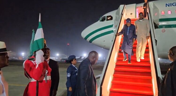 Tinubu returns to Abuja after Türkiye visit
