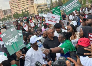 Obi, Amaechi, Others Protest, Call for Real-Time Transmission of Election Results