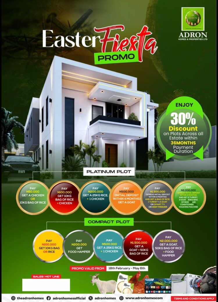 Adron Homes Unveils Easter Fiesta with 30% Discount and Flexible Payment Plan