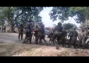 Video: Tension Erupts As Military Personnel Clash During Tinubu’s Bayelsa Visit