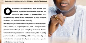 Adron Group Chairman Celebrates Business Icon Otunba Muraina Banjoko at 65